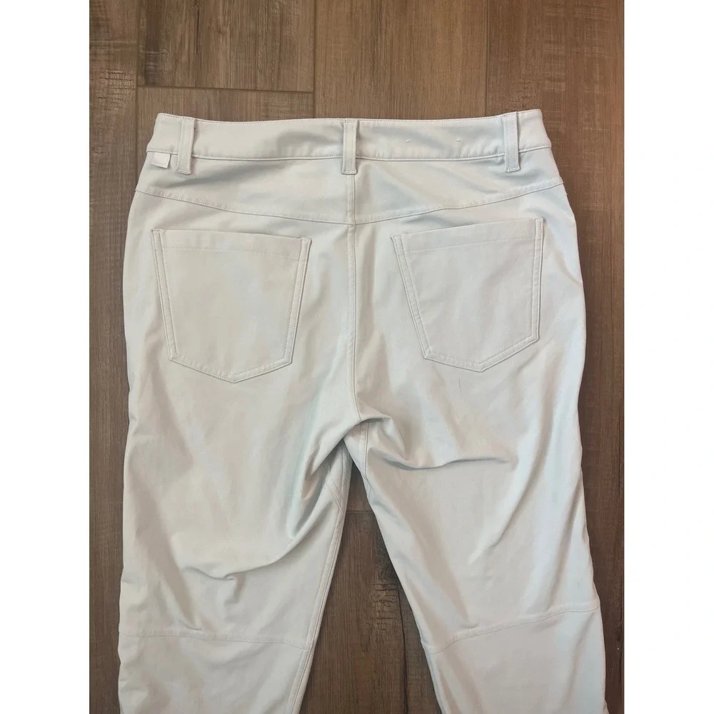 Lululemon ABC Slim Fit Pant Warpstreme Mens 30 Raw Linen Light Beige Gorpcore